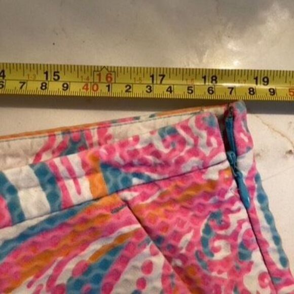 Lilly Pulitzer Feeling Tank Adie Shorts Sz 12 Pink White - Picture 4 of 7